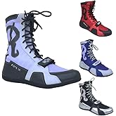 Ringside Apex Elite Boxing Shoes - Synthetic Leather High-Top Ankle Shoes for Men and Women, Boxing, Wrestling, Workout, Training, Competition, (2-13)
