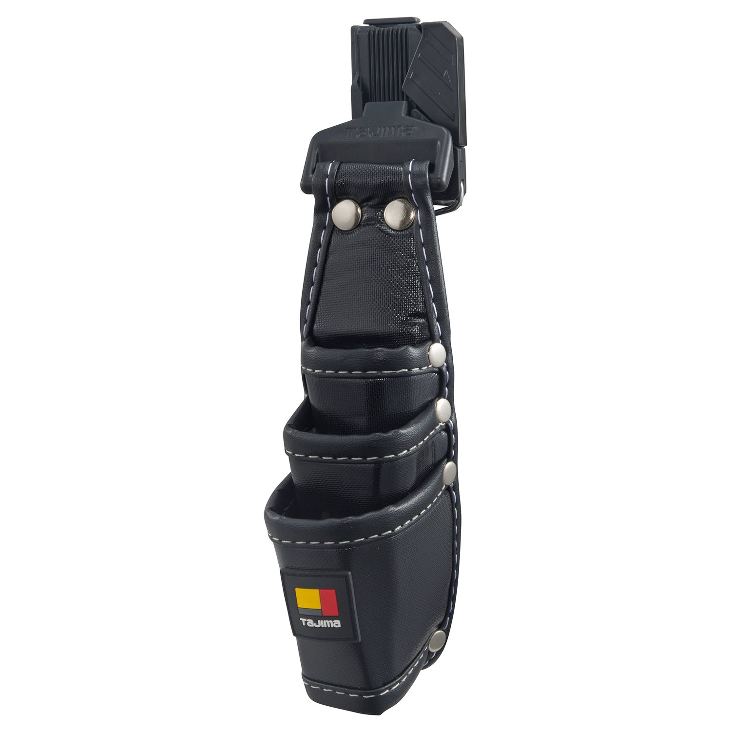 タジマ セフシステム 着脱式工具差し 3本差し 水気に強い高密度ナイロン SFKSN-P3 着脱楽々 ベルトに後から装着可能 腰道具の組み換えが簡単 使う道具だけを選んで装着 腰の負担軽減 工具の落下防止商品画像