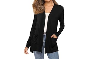 THMENKHT Cardigan For Women Long Sleeve Open Front Lightweight Casual Cardigan Sweater Fashion Fall Outerwear Fall Jacket