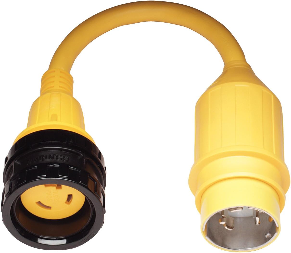 Marinco Marine Electrical Shore Power Pigtail Adapter, Yellow : Boating Shore Power Adapters : Sports & Outdoors