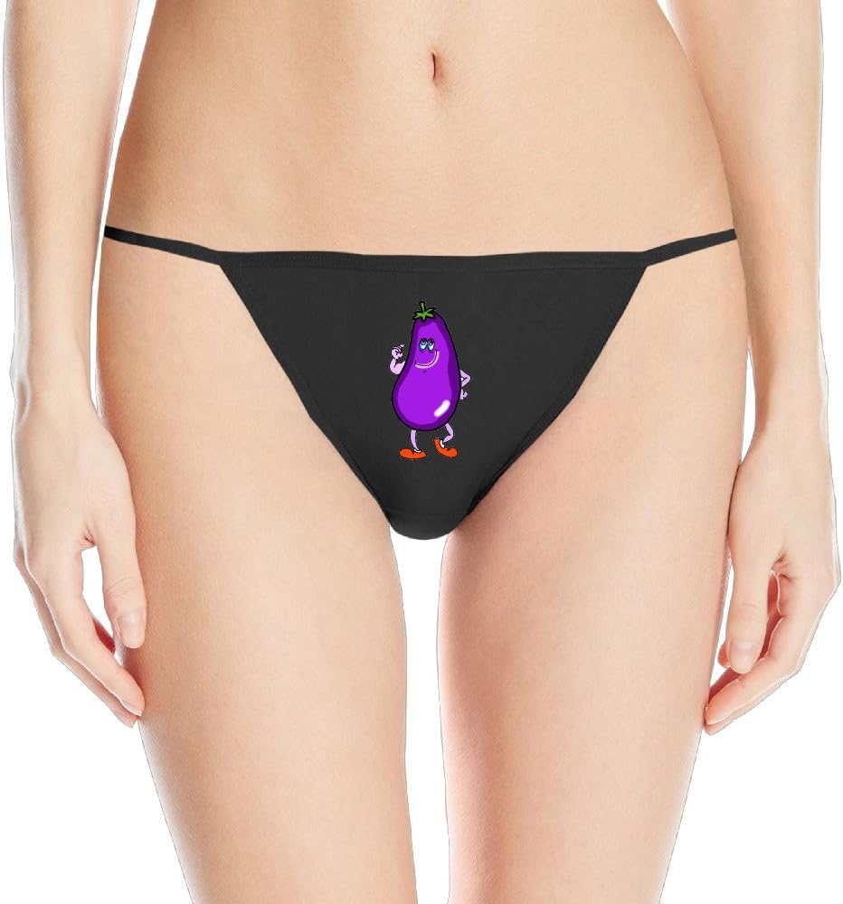 Women's Eggplant Personality Briefs Hipster Panty