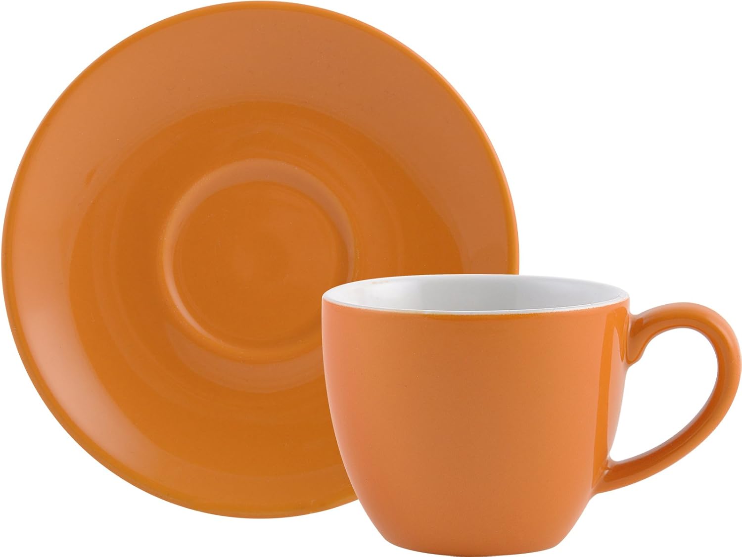 Randwyck Espresso Cup and Saucer, Orange Amazon.co.uk Kitchen & Home