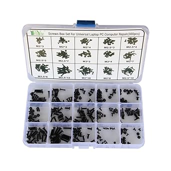 Amazon Co Jp Kk Moon 300個入り パソコン用 ネジセット 修理キット ラップトップ ノートパソコン コンピュー用 収納ボックス付き 産業 研究開発用品