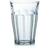 Duralex Made In France Picardie Clear Tumbler, Set of 6, 12.2 oz
