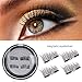 Magnetic Eyelashes 3D Lashes Magnetic Fake Eye Lashes 3D Reusable Soft False Eyelashes No Glue Cover the Entire Eyelids for Natural Look (4 PCS)