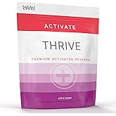 Thrive Activate Energy Drink Mix, Focus & Performance Powder with Vitamin B12, Vitamin C, E & Zinc, L Carnitine, L Taurine, and Caffeine, Gluten Free, Sugar Free, Apple Berry, 30 Drink Mix Packets