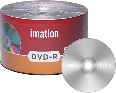 Imation 50 Pack DVD-R 16X 4.7GB Recordable Blank Media Discs