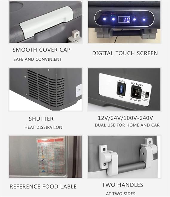 Amazon.es: 40L Refrigeradores para autos DC 24V 12V Refrigerador ...