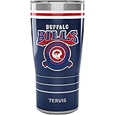 Tervis Traveler NFL Buffalo Bills - Vintage Triple Insulated Tumbler Travel Cup Keeps Drinks Cold & Hot, 20oz, Stainless Steel