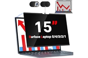 Surface Laptop 15 Privacy Screen, ZOEGAA Anti Blue Light Sliding Camera Cover Magnetic Privacy Screen Compatible with 13.5 in