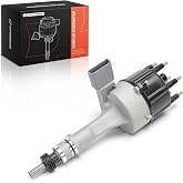 A-Premium Ignition Distributor with Cap and Rotor Compatible with Ford | Fit for Ranger 1983-1985, Bronco II 1984-1985, Aerostar 1986, 2.8L V6, 6 Blades