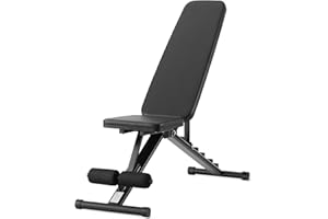 �鶹�� Basics Adjustable Workout Weight Bench Press, Foldable for Home Gym