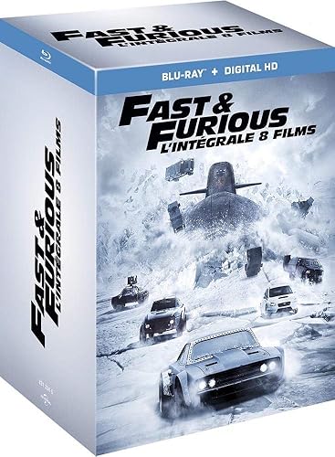 Coffret Fast And Furious 1 à 8 Fast and Furious - L'intégrale 8 films Blu-ray + Copie digitale: Amazon