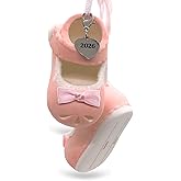 Ganz Baby Girl Shoe Personalized Ornaments Pink Dated 2026 Babys First Christmas Ornament Booties for New Parents, Birth, for Girls, Babys First Christmas Ornament 2026