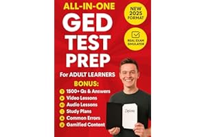 GED TEST PREP: The Most Powerful Study Guide to Get Ready for the Current Exam- The All-In-One System | Video Lessons, Audio Guides, 1,500+ Q&A, ... Custom Study Plans, Expert Help & ZERO FLUFF