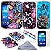 S4 Mini Case, Wisdompro® 3pcs Jellyfish Butterfly Pattern Bundle Pack of Color and Graphic Soft TPU Gel Protective Case Covers for Samsung Galaxy S4 Mini (NOT S4 Fit)