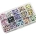Summer-Ray 5mm Flat Back Assorted AB Color Globe Cut Rhinestones in Storage Box