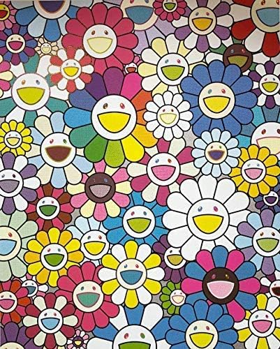 Rare Poster Takashi MURAKAMI Flowers Reprint poster 12 x 18 Inch burnig desire poster