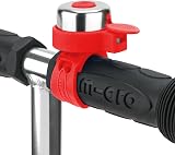 Micro Plain Handlebar Bell for Bikes & Scooters Red Waterproof Loud