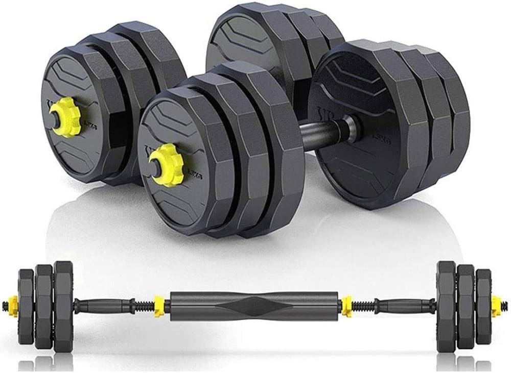 CAOCYDBB Dumbbell Men's Home Fitness Equipment A Pair of Removable Adjustable Weight Barbell Set Combination Male Exercise Subbell Detachable Weight Adjustment
