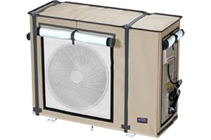 NGB Mini Split Cover for Air Conditioner Outdoor Unit,35.4 "L x15.4 "W x27.5"H for Ductless Air Conditioning Protected Operation Universal for Mini Split Condenser HVAC Units All Seasons.