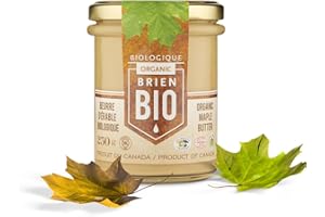Brien Butter | Soft Spreadable Maple Cream | Vegan, Paleo Maple Butter Contains No Milk | Made With Grade A Pure Maple Syrup (8.8 Oz, Maple Butter Organic)