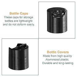 uxcell 30pcs PP Plastic Disc Top Caps, 18/410