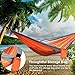 wolfyok Upgraded Portable Camping Single & Double Hammock Lightweight Portable Nylon Hammock with Parachute Nylon Ropes and Solid Carabiners for Backpacking, Camping, Travel, Beach, Yard