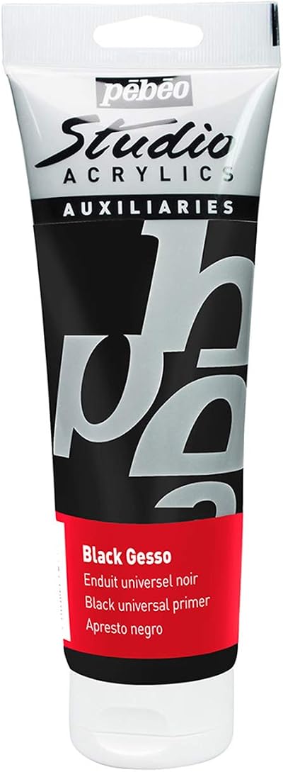 Pébéo Studio Acrylics Gesso Black 250 ml Universal Primer