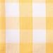 DII Checkered Tabletop Collection 100% Cotton, Machine Washable, Tablecloth, 52x52, Yellow