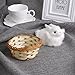 SCASTOE Hare Rabbit Figurine Collection Miniature Furry Animals Plush Children Toy