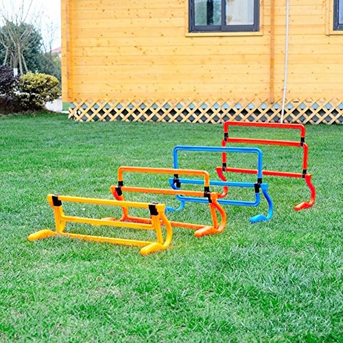 MOOUS 6PCs Adjustable Training Hurdles Agility Hurdles Removable