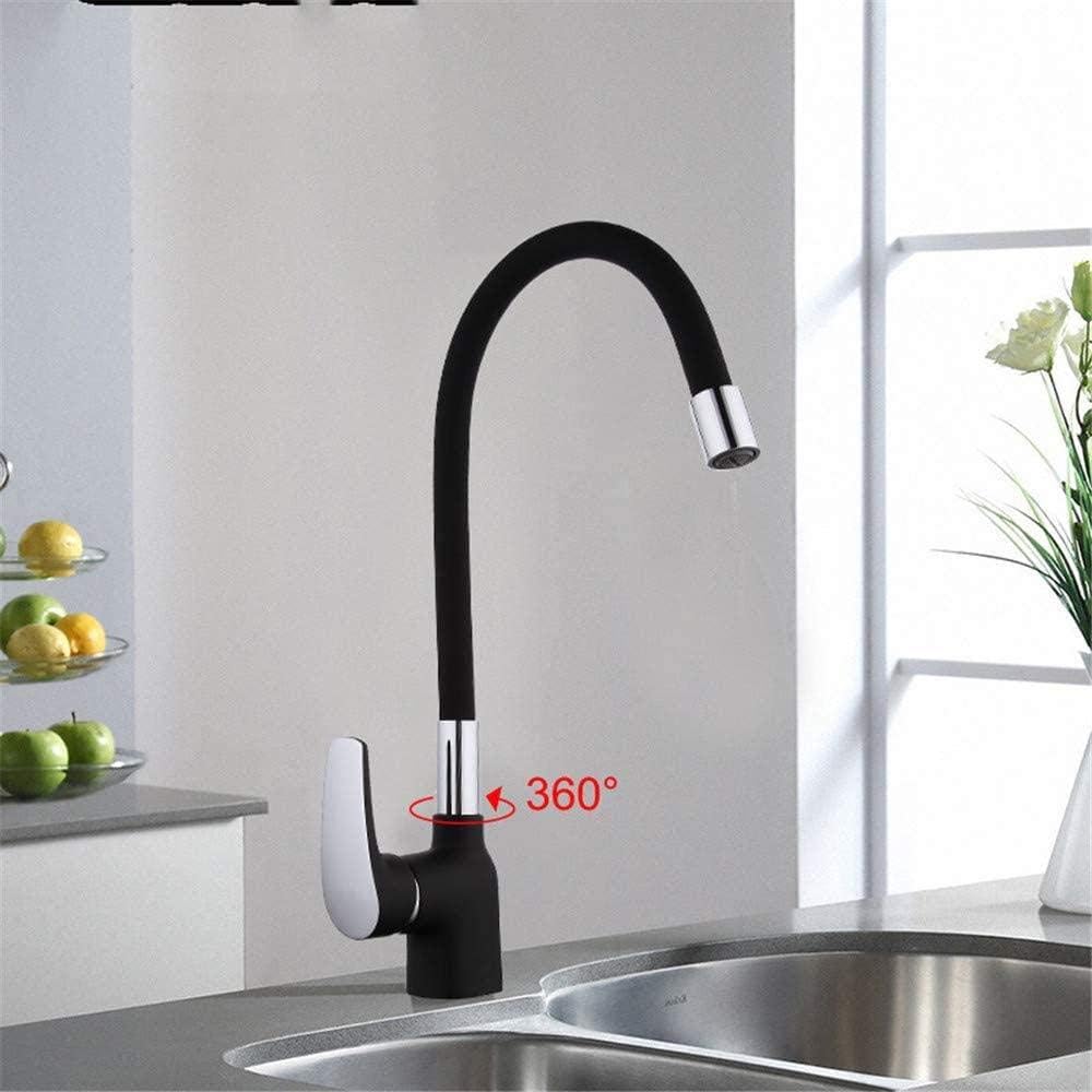 TNR kitchen tap Faucet business style black silica gel nose any ...