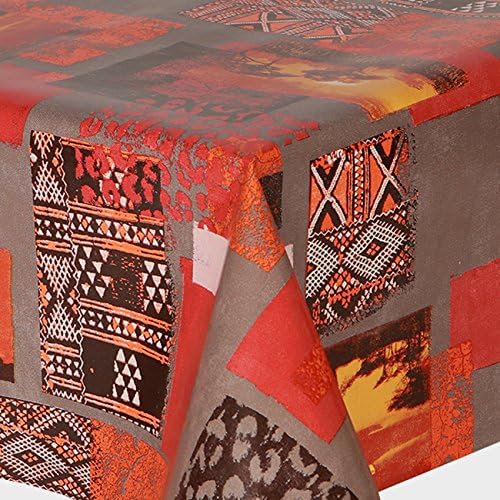 PVC Tablecloth Africa 1 Metre (100cm x 140cm), Funky Ethnic Snake Skin