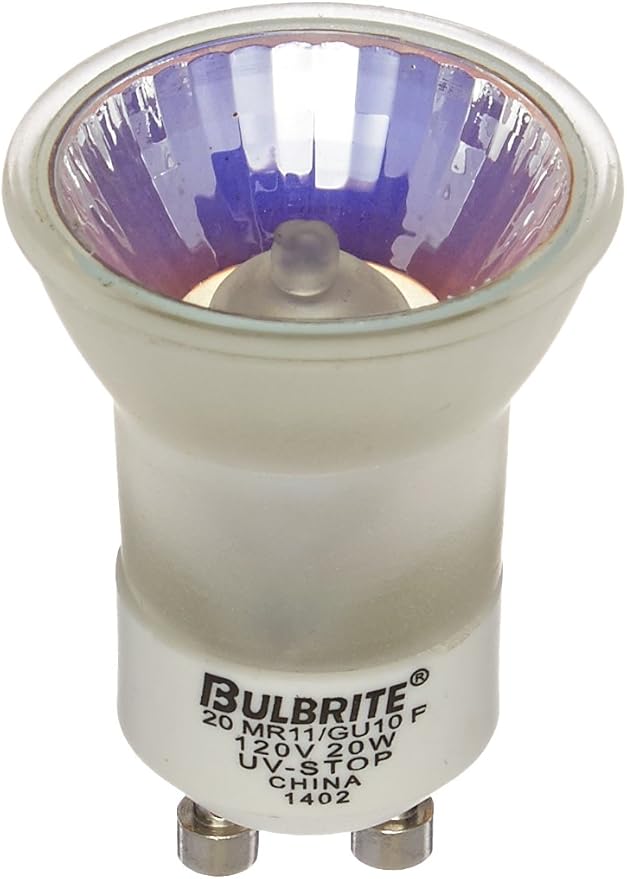 Bulbrite Halogen MR11 Twist & Lock BiPin Base (GU10) Light Bulb, 20