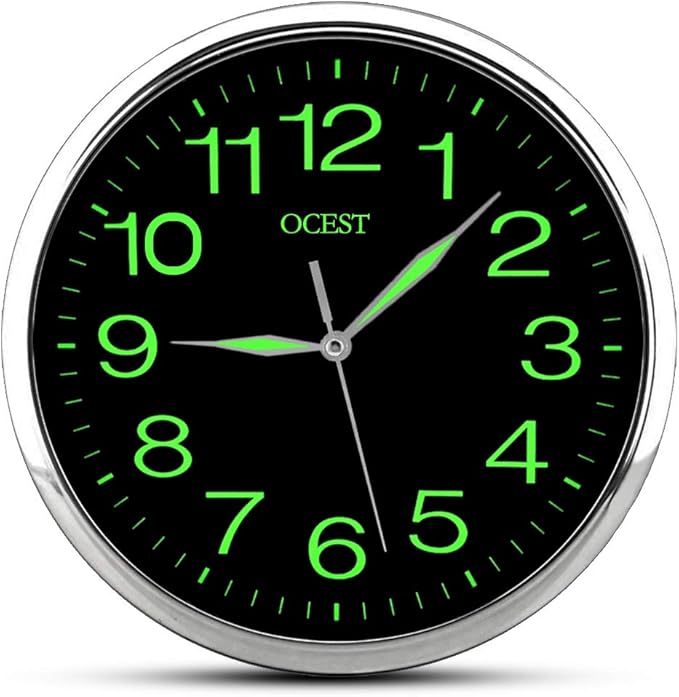 OCEST Wall Clock, 12 Inch Silent NonTicking Quartz Wall Clock with