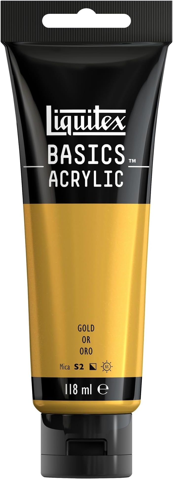 Liquitex Basics Gold Acrylic Paint 118 ml Tube Artist Quality