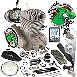Flying Horse 66/80cc EPA Approved Silver Angle Fire 2-Stroke Bicycle Engine Kit