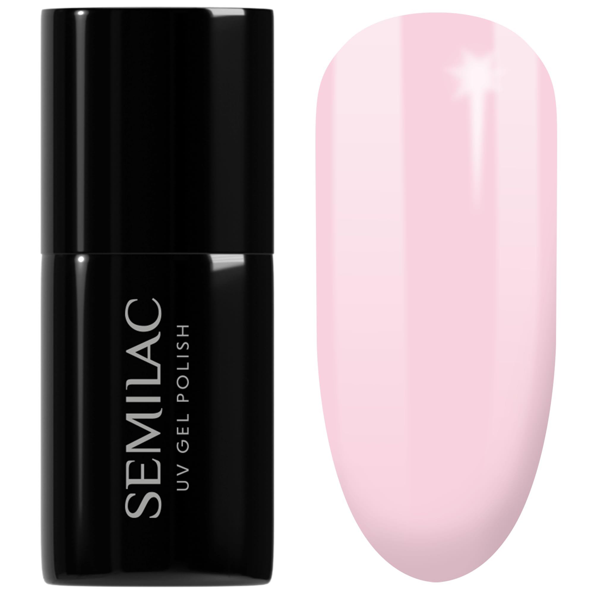 SEMILAC Gel Nail Polish 003 Sweet Pink - Full Coverage Gel Polish - Soak Off Easy To Use LED/UV Nail Lamp - Long Lasting Manicure and Pedicure up to 3 weeks