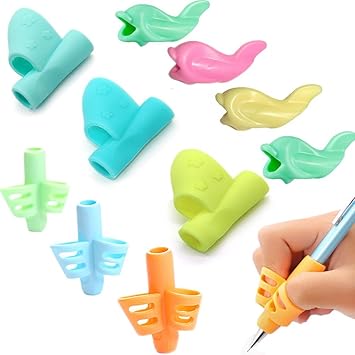 Pencil Grips, junelsy para lápices (para niños de escritura ...