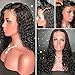 8A Glueless Full Lace Human Hair Wigs for Black Women Curly Brazilian Virgin Hair Lace Front Wig with Baby Hair(10inch with 130 density,Full Lace Wig)