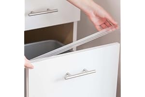 Cabinet Hero 7/8" Thick, 18" Length, Clear, Pack of 4 - Slimline Cabinet Edge Protector – Durable Slip-On Plastic Door & Drawer Edge Guard – Protects Shelves from Chipping, Discoloration & Breakage