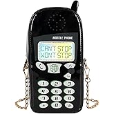 KUANG! Women Cute Digital Mobile Phone Shaped Shoulder Bag Funny Crossbody Bag Pu Messenger Chain Purse for Girls