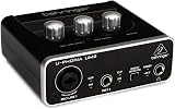 Behringer USB Audio Interface UM2 BPSCA DP33377 Dual 1/4 Inch Jacks 2m Cable