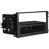Scosche GMT2049AB Compatible with 1992-12 GM / Import Select ISO Double DIN & DIN+Pocket Dash Kit Black