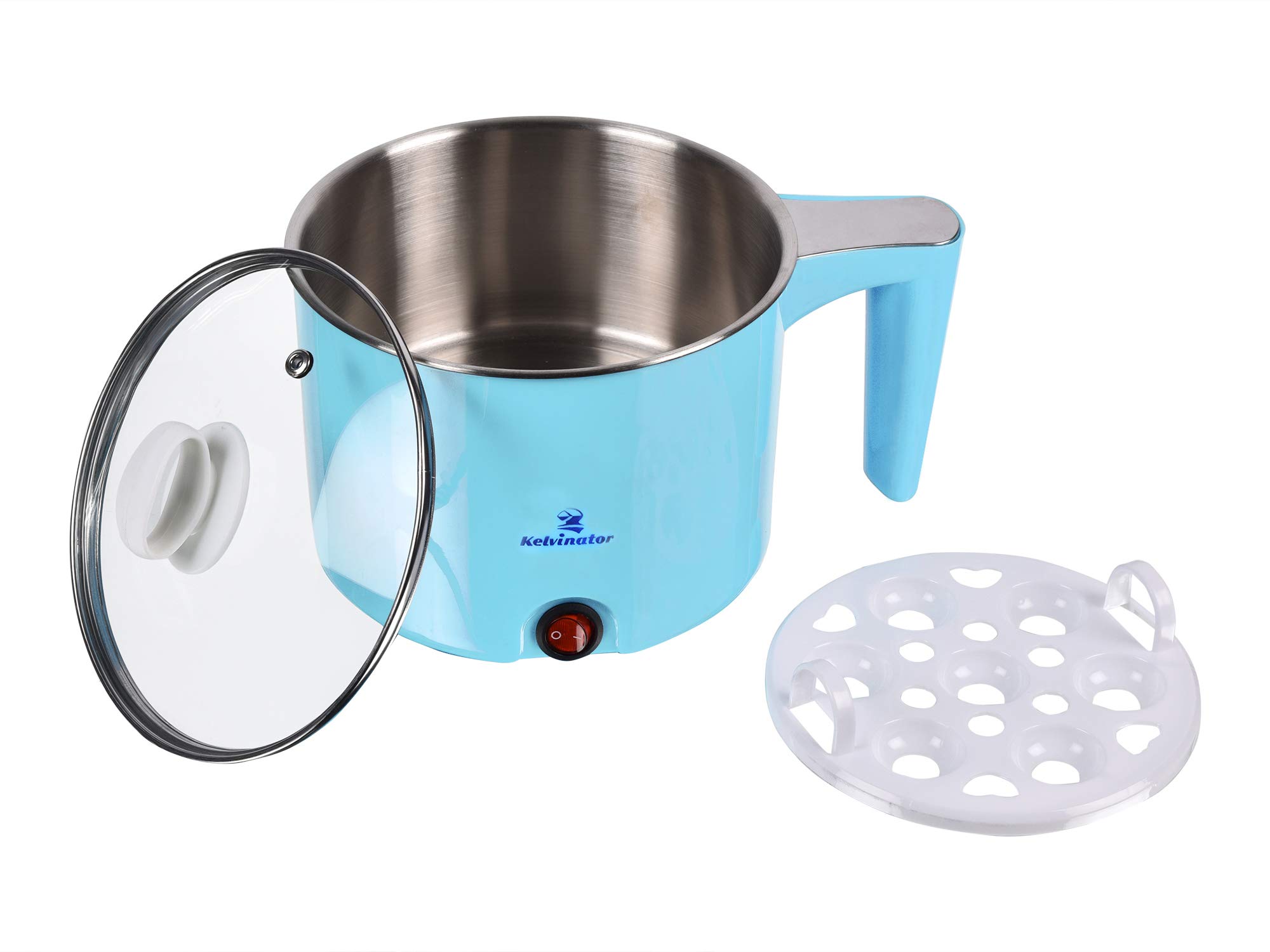 KELVINATOR Electric Hot Pot Mini, 1.5 Liter Electric Cooker, Noodles