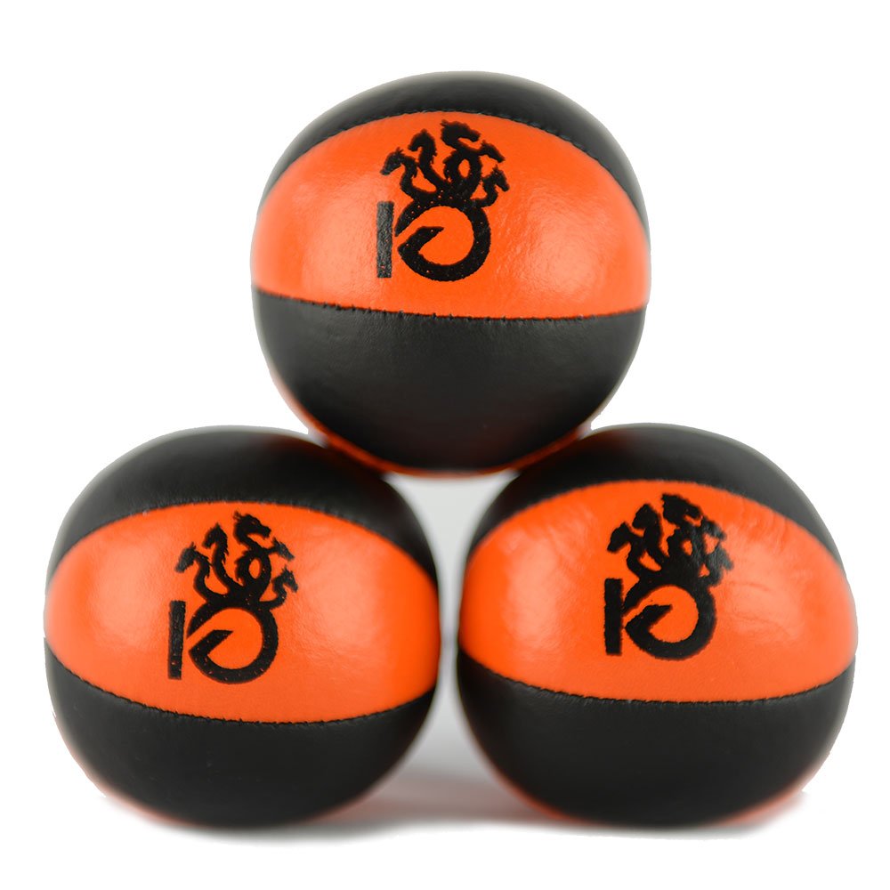 KickFire Hydras Juggling Balls 6 Panel Leather Juggling Equipment for