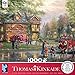 Thomas Kinkade 1000 Piece Puzzle Hometown Firehouse Ceaco Made In The USA + Poster Included Family Game Small Town Art