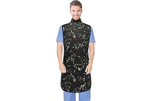 LVCHEN Lead Apron for X-rays - 0.5mmpb Lead Protection with Thyroid Collar Lightweight Dentist x-ray Shield （Adult）