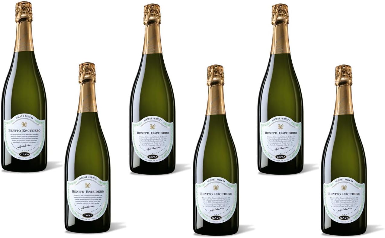 Cava Benito Escudero Semi-seco, caja de 6 botellas: Amazon.es: Alimentación y bebidas